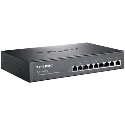 TL-SF1009PE TP-Link 9 Port 100M POE Switch RJ45 Network Switcher 125W Output Networking Hub Internet Splitter