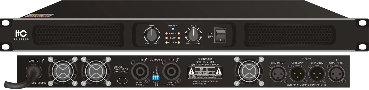 TC-21200 Professional Amplifier