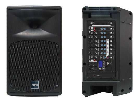 HPA SM500S Active PA Set PA 2x250W Rms laptop with integrated mixer, perfect for mobile