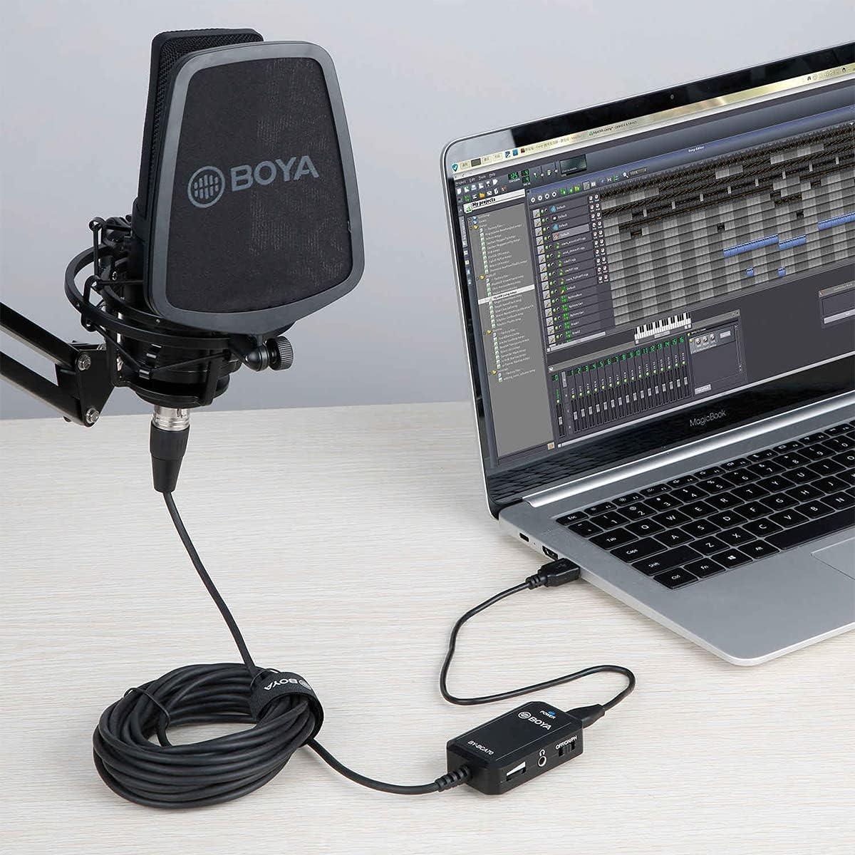 BY-BCA70 Audio Adapter for XLR Microphones to Mobile Devices - DECIBEL JORDAN