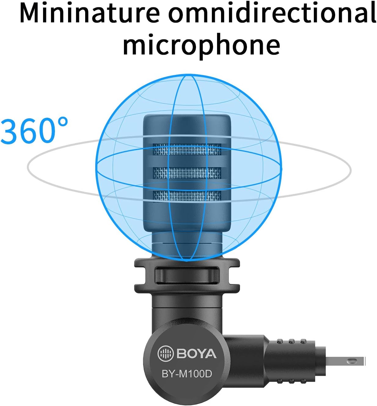 BOYA BY-M100D iPhone Microphone Mini Plug&Play Phone Microphone for iPhone 14/14 Pro/13/iPad/IOS with Lightning Port for YouTube/Vlog/Interview