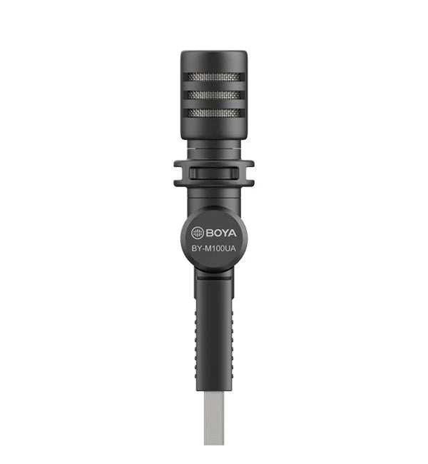 BOYA USB-A Microphone Record, BY-M100UA Mini Shotgun Microphone Plug & Play for USB-A Devices Samsung/Huawei Windows, PC Computer, Tablets, MAC in Podcast Liverstream Tiktok YouTube Video