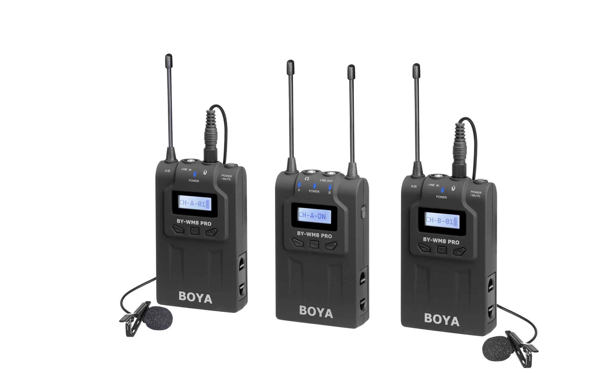 BY-WM8 Pro-K2 UHF Dual-Channel Wireless Microphone System - DECIBEL JORDAN