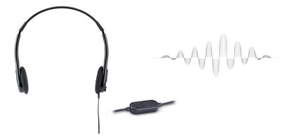 Genius Lightweight Headset For Laptop and Mobility Device, Black - HS-M200C - DECIBEL JORDAN