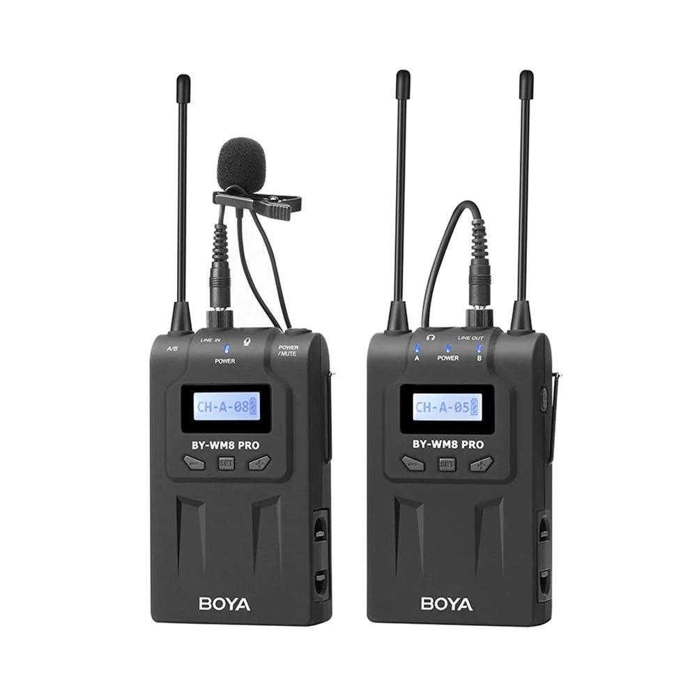 BY-WM8 Pro-K1 UHF Dual-Channel Wireless Microphone System - DECIBEL JORDAN