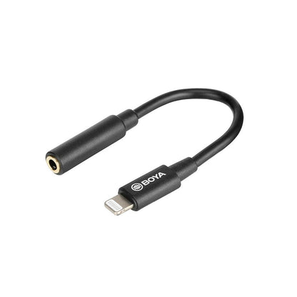 by-k8 Female 3.5mm TRS Microphone Adapter Cable to Lightning Connector Dongle - DECIBEL JORDAN