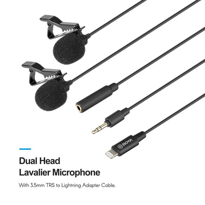 BY-M2D Digital Dual Lavalier Microphones for iOS devices - DECIBEL JORDAN