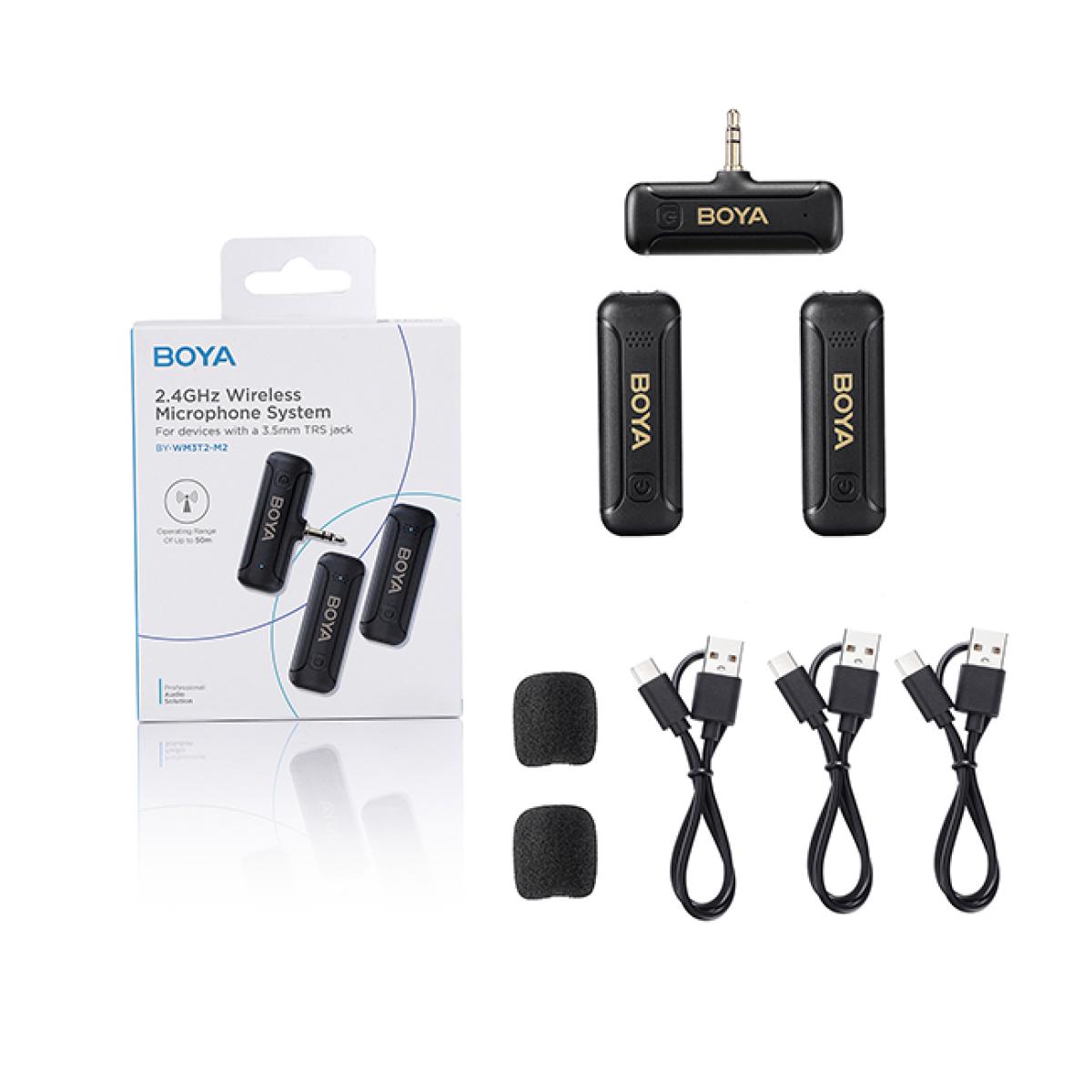 BOYA BY-WM3T2-M2 Mini 2.4GHz Wireless Microphone