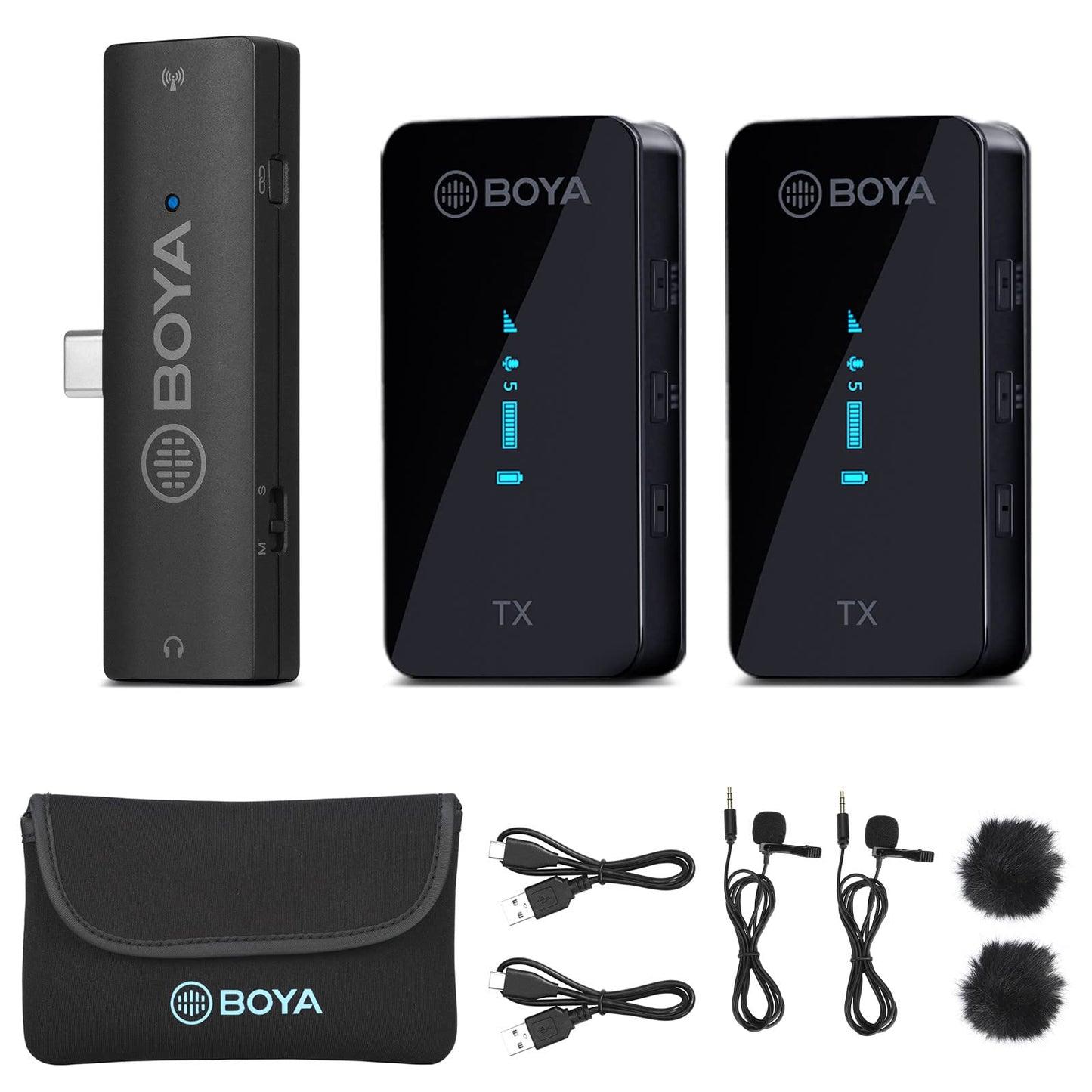 BOYA BY-XM6-S6 2.4GHz Dual-Channel Wireless Microphone System