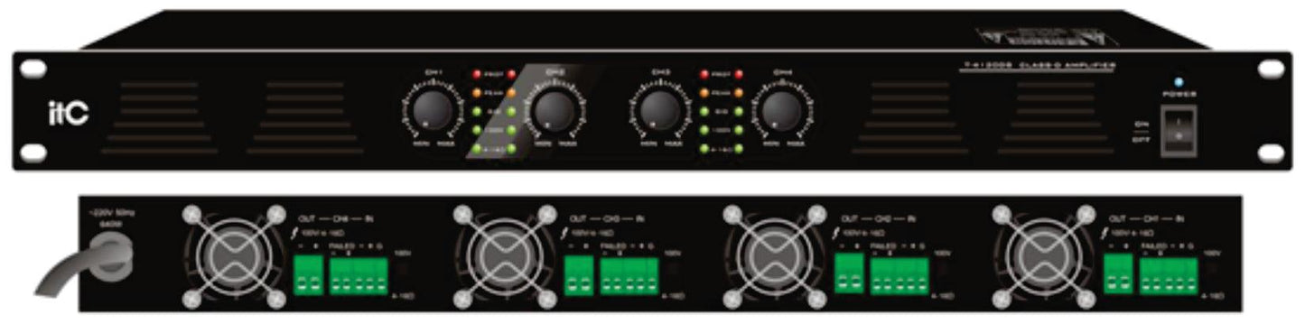 T-4120DS 4-Channel Class-D Amplifier - DECIBEL JORDAN