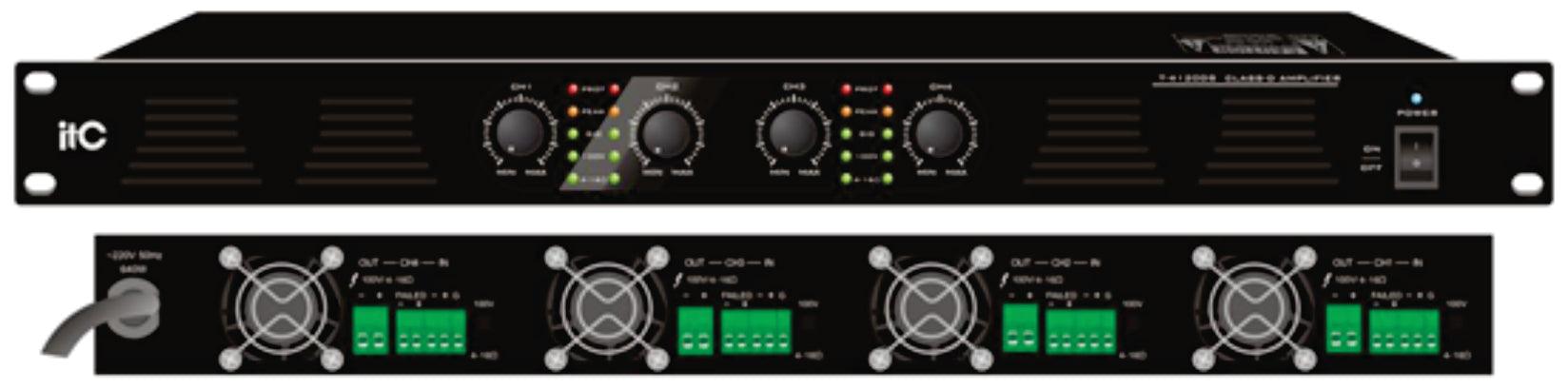 T-4120DS 4-Channel Class-D Amplifier - DECIBEL JORDAN