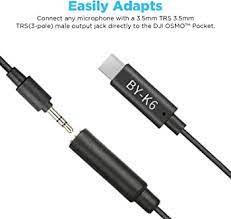 BY-K6 Adapter Cable 3.5mm TRS to USB Type-C for DJI OSMO Pocket - DECIBEL JORDAN